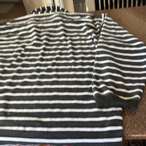 GIVENCHY MEN’S/LADIES BLACK GRAY WHITE VELOUR HALF ZIP SHIRT-VINTAGE - Picture 9 of 9